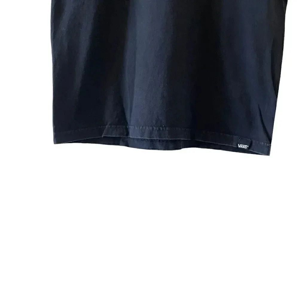 Vans Men Black Cotton Soft Lightweight Minimalist Classic T-Shirt SZ M # 1035 - Picture 6 of 12